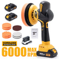 BALKONI 20V Cordless Car Buffer Polisher Kit 6 Speeds - Photo 1 yellow black industrial tools