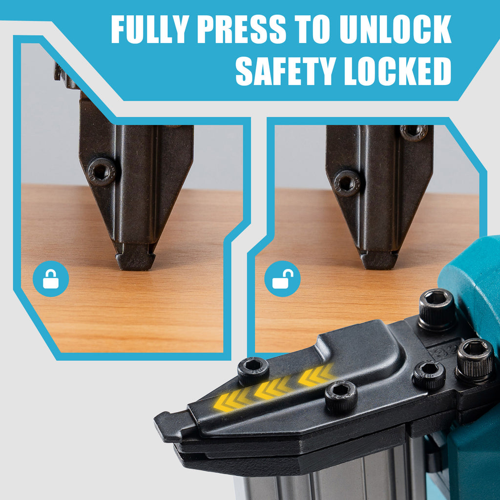 BALKONI 20V 18 Gauge Cordless Brad Nailer Kit F32 - Photo 10 yellow black industrial tools