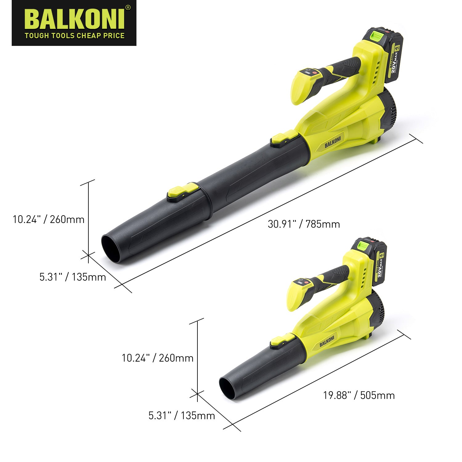 BALKONI 20V Brushless Cordless Angle Grinder Kit 125mm - Photo 10 yellow black industrial tools