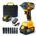 BALKONI 20V High-Torque Brushless Impact Wrench Kit Case - Photo 1 yellow black industrial tools