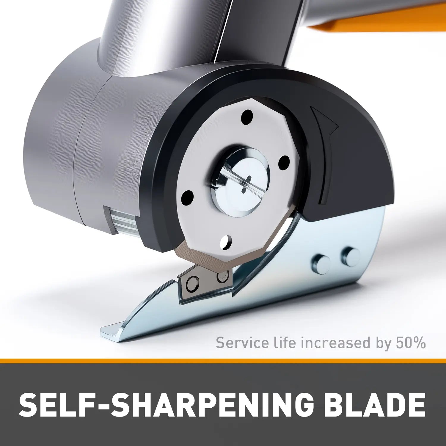 BALKONI Industrial-Grade Cordless Electric Scissors Rotary Cutter - Photo 4 yellow black industrial tools